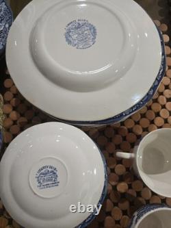 Liberty Blue Historic Colonial Scenes ironstone dishes