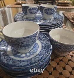 Liberty Blue Historic Colonial Scenes ironstone dishes