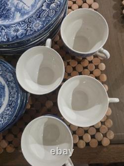 Liberty Blue Historic Colonial Scenes ironstone dishes