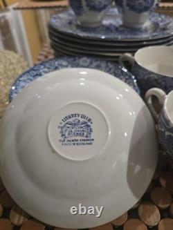 Liberty Blue Historic Colonial Scenes ironstone dishes