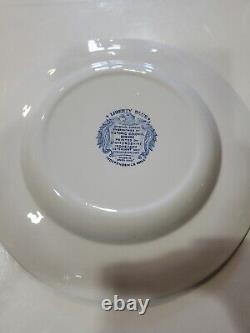 Liberty Blue Independence Hall Dinner Plate Lot Of 9 Plates