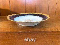 Limoges Wm. Guérin & Co. Dinner Service for 18, 90 Pcs, Cobalt Blue, Gold gilt