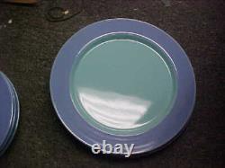 Lindt Stymeist Colorways Blue/Turquoise 11 Dinner Plates (Set Of 4) MINT