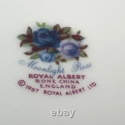 Lof of 2 ROYAL ALBERT MOONLIGHT ROSE 5 pc Place Settings, teacup saucer plates