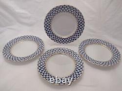 Lomonosov Cobalt Net Dinner Plate (9.5) Set Of Four