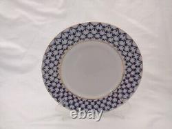 Lomonosov Cobalt Net Dinner Plate (9.5) Set Of Four