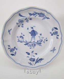 Longchamp France Blue Moustiers 10 1/4 Dinner Plate