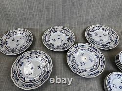Longchamp France Normandie Ceramic Plates Bowls Set of 25 Pieces Hand Painted