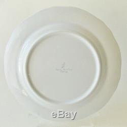 Longchamp French Faience Art Pottery Perouges Pattern 2 Dinner 2 Salad Plates