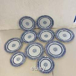 Lot 10x Spode Heritage Blue Eagle Plates 8 Dinner 10 2 Luncheon 7 3/4