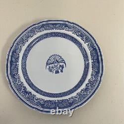 Lot 10x Spode Heritage Blue Eagle Plates 8 Dinner 10 2 Luncheon 7 3/4