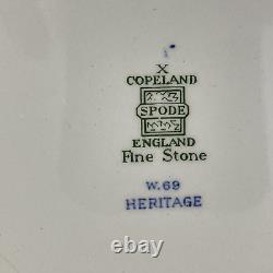 Lot 10x Spode Heritage Blue Eagle Plates 8 Dinner 10 2 Luncheon 7 3/4