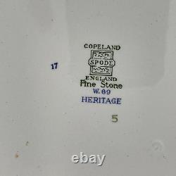 Lot 10x Spode Heritage Blue Eagle Plates 8 Dinner 10 2 Luncheon 7 3/4