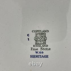 Lot 10x Spode Heritage Blue Eagle Plates 8 Dinner 10 2 Luncheon 7 3/4