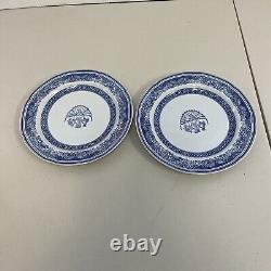 Lot 10x Spode Heritage Blue Eagle Plates 8 Dinner 10 2 Luncheon 7 3/4