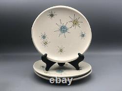 Lot 3 Franciscan Atomic Starburst MCM Salad Plate 8Early Mark