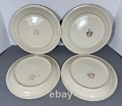 Lot 4 Boleslawiec Polish Pottery Americana Stars Red White Blue 11 Dinner Plate