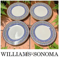 Lot 4 Williams Sonoma Italian Pottery Plates Oversized 12 Mediterranean Dinner