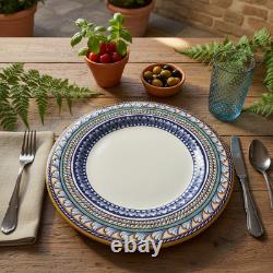 Lot 4 Williams Sonoma Italian Pottery Plates Oversized 12 Mediterranean Dinner