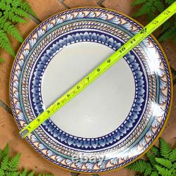 Lot 4 Williams Sonoma Italian Pottery Plates Oversized 12 Mediterranean Dinner
