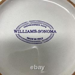 Lot 4 Williams Sonoma Italian Pottery Plates Oversized 12 Mediterranean Dinner