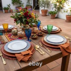 Lot 4 Williams Sonoma Italian Pottery Plates Oversized 12 Mediterranean Dinner
