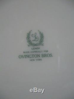 Lot Of 10 Lenox Ovington China J19k Cobalt Blue & Gold Encrusted Plates C1912