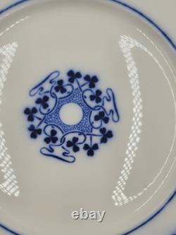Lot Of 11 Antique Victorian FLOW BLUE Grindley Lorne Clover 10 Dinner Plates