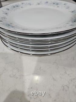 Lot Of 6 Noritake Inverness Pattern # 6716, 10.5 Inch Floral Dinner Plate