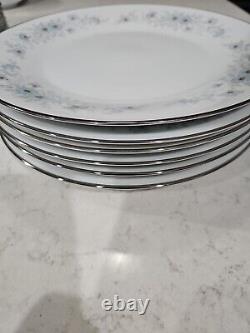 Lot Of 6 Noritake Inverness Pattern # 6716, 10.5 Inch Floral Dinner Plate