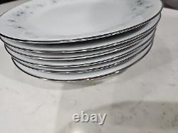 Lot Of 6 Noritake Inverness Pattern # 6716, 10.5 Inch Floral Dinner Plate
