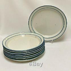 Lot Of 8 Dansk Blue Mist 10 Dinner Plates Free Shipping Denmark Excellent Cond