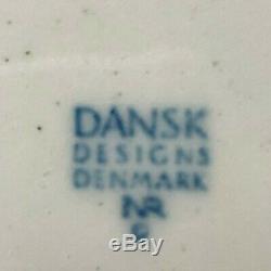 Lot Of 8 Dansk Blue Mist 10 Dinner Plates Free Shipping Denmark Excellent Cond