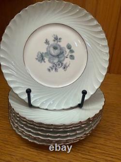 Lot Royal Tattau Dawn Rose China. Celadon Porcelein. Platinum Trim. Celadon Lot Royal Tattau Dawn Rose China. Celadon Porcelein. Platinum Trim. Celadon