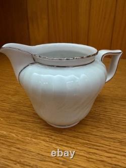 Lot Royal Tattau Dawn Rose China. Celadon Porcelein. Platinum Trim. Celadon