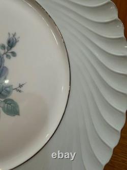 Lot Royal Tattau Dawn Rose China. Celadon Porcelein. Platinum Trim. Celadon