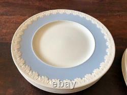 Lot of 10 Vintage Wedgwood Albion Corinthian Blue Dinner Plates