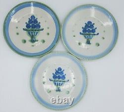 Lot of 14 M. A. Hadley Pottery, Bouquet, Ships & Whales, Country Scene Blue