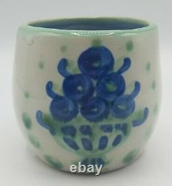 Lot of 14 M. A. Hadley Pottery, Bouquet, Ships & Whales, Country Scene Blue