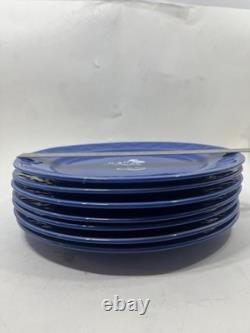 Lot of 15 Disney Parks Mickey Mouse Dinner Plates BLUE WHITE raised 8@ 7 7@ 11