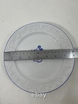 Lot of 15 Disney Parks Mickey Mouse Dinner Plates BLUE WHITE raised 8@ 7 7@ 11