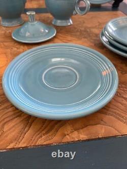 Lot of 16 pieces Vintage GENUINE FIESTAWARE Homer Laughlin China Co Turquoise