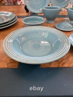 Lot of 16 pieces Vintage GENUINE FIESTAWARE Homer Laughlin China Co Turquoise