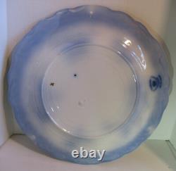 Lot of 3 Flow Blue Dinner Plates Touraine pttn. 1898 by Stanley Pottery Co