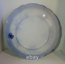 Lot of 3 Flow Blue Dinner Plates Touraine pttn. 1898 by Stanley Pottery Co