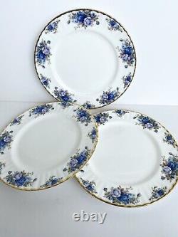 Lot of 3 unused Royal Albert Moonlight Rose 10.5 dinner plates
