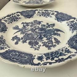 Lot of 5 Windsor Blue Ridgway of Staffordshire England 10 Dinner Plate