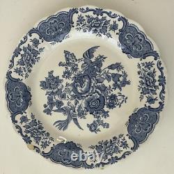 Lot of 5 Windsor Blue Ridgway of Staffordshire England 10 Dinner Plate