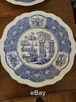 Lot of 6 11 Plates Spode Archive Collection, Regency Series May Ruins Pagoda