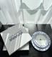 Louis Vuitton Porcelain Set Of 2 Dinner Plates Monogram Flower Tile